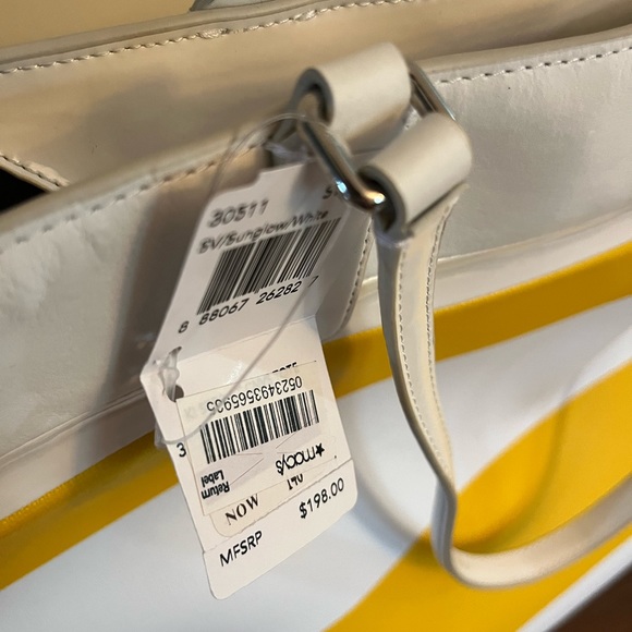 Coach yellow and white purse. NWT - Picture 4 of 7